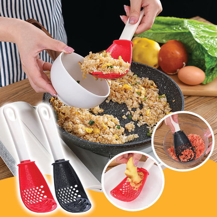 Ustensiles De Cuisine Tefal Écumoire Silicone Lacor 29 Cm - Manche Ergonomique Anti-Adhésif Résistant Haute Température Cuisine Qualité Professionnelle